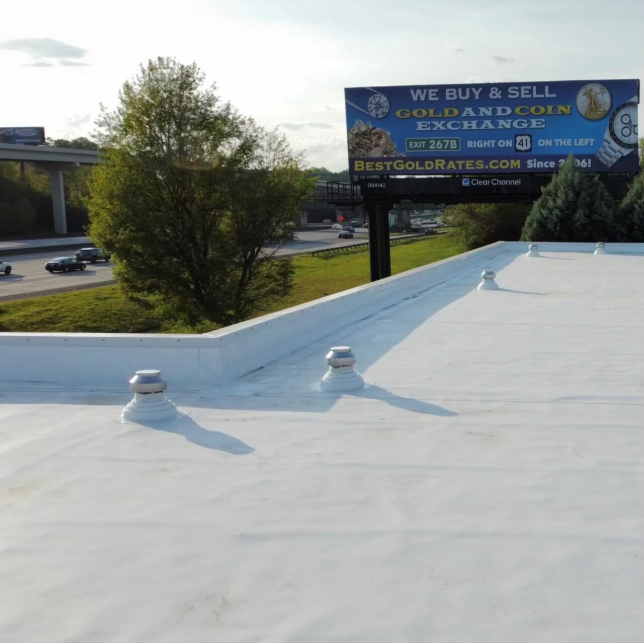 View of Wind Vented Roofing Systems - Parsons Roofing Company