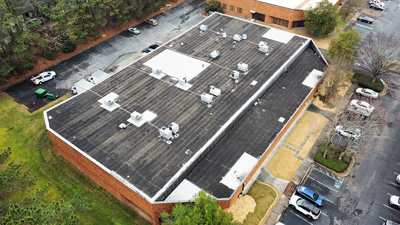 Parsons Roofing Company Portfolio Roof Re Cover ETA HQ Before