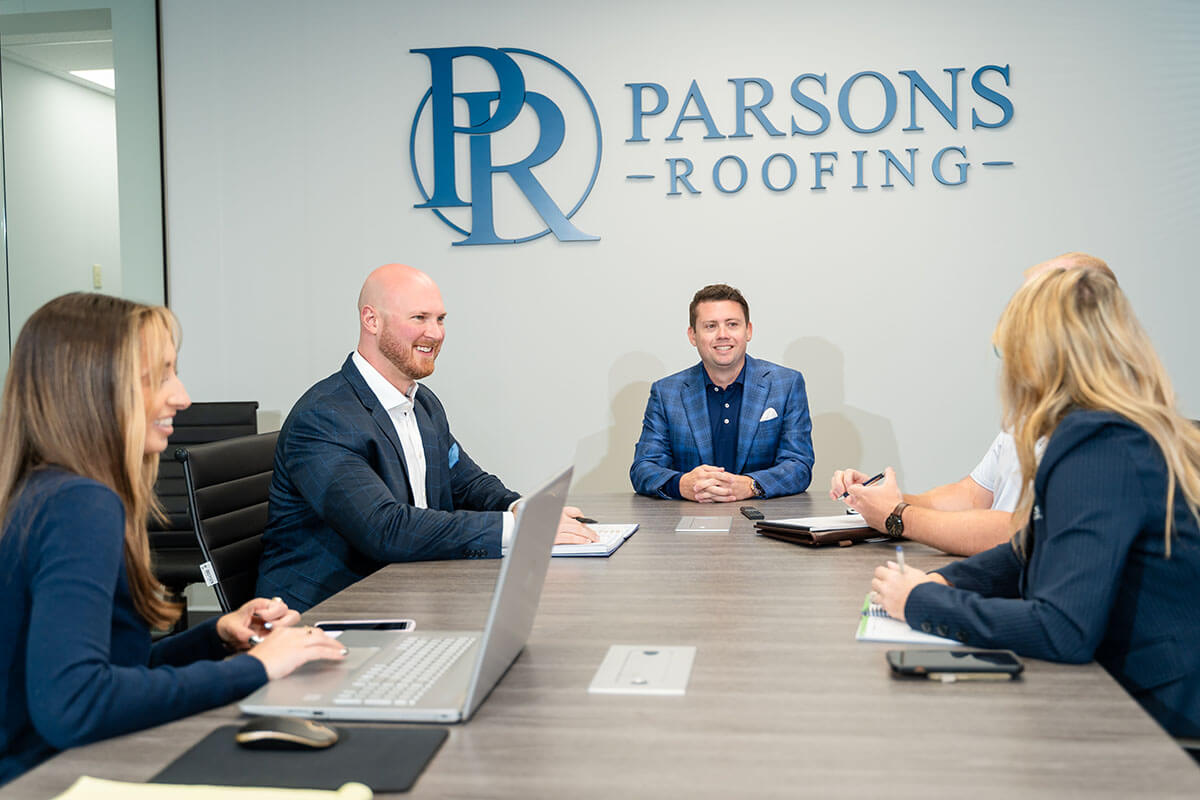 Parsons Roofing Company Commercial Roofing About Our Team Meeting 02